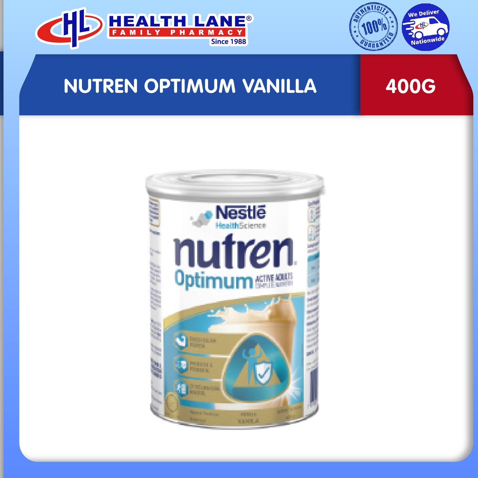 NUTREN OPTIMUM VANILLA (400G)